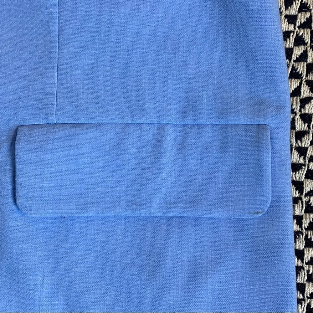 Anthropologie Maeve Oversized Blue Blazer Shoulder Pad Size XS/S - Picture 14 of 16